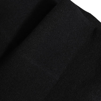 Dolce & Gabbana Black Cashmere Knitted Neck Warmer Foulard Scarf