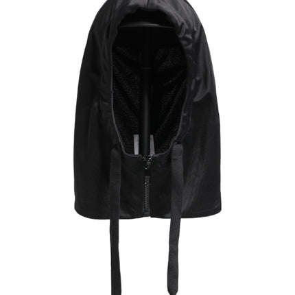 Dolce & Gabbana Black Polyester Whole Head Wrap Hat