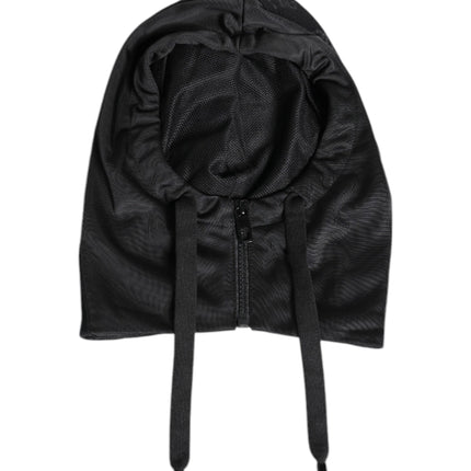 Dolce & Gabbana Black Polyester Whole Head Wrap Hat