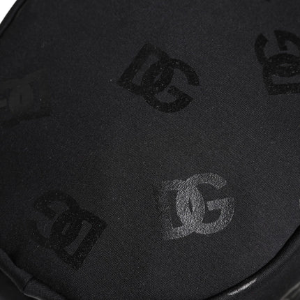 Dolce & Gabbana Black DG Monogram Polyester Jacquard Bucket Hat