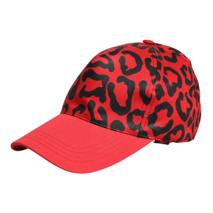 Dolce & Gabbana Red Cotton 6 Panels Women Baseball Cap