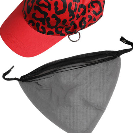 Dolce & Gabbana Red Cotton 6 Panels Women Baseball Cap