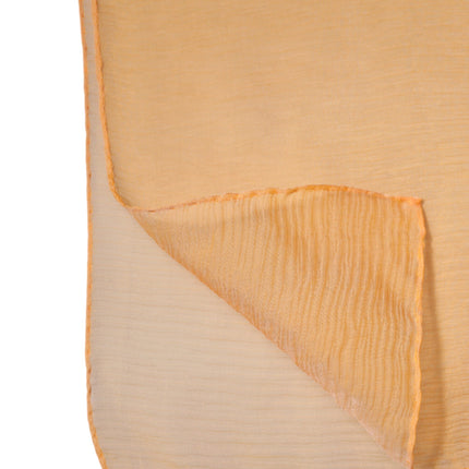 Dolce & Gabbana Orange Silk Rectangle Wrap Shawl Scarf