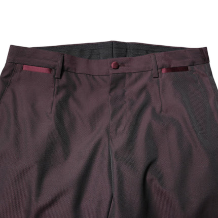 Dolce & Gabbana Maroon Single Breasted Formal 2 Piece Suit