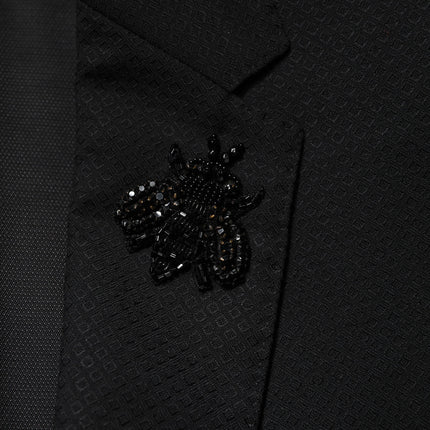 Dolce & Gabbana Black Wool Single Breasted 2 Piece Suit