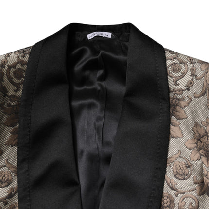 Dolce & Gabbana Multicolor Jacquard Single Breasted 3 Piece Suit