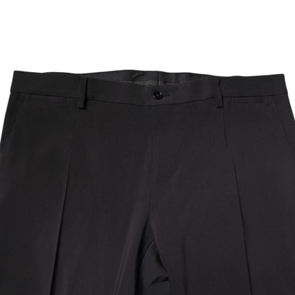 Dolce & Gabbana Black Wool Single Breasted 2 Piece Suit