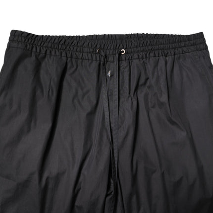 Dolce & Gabbana Black Cotton Single Breasted 2 Piece Suit