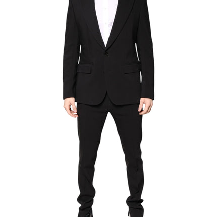 Dolce & Gabbana Multicolor Polyester Jacquard 2 Piece Suit