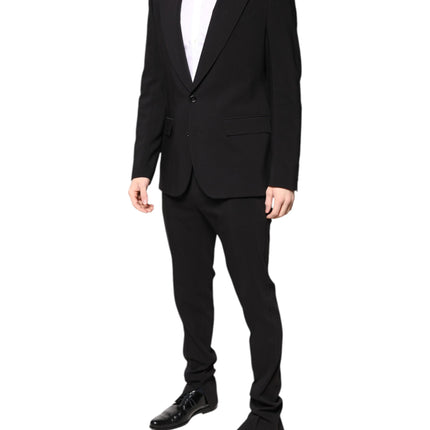 Dolce & Gabbana Multicolor Polyester Jacquard 2 Piece Suit
