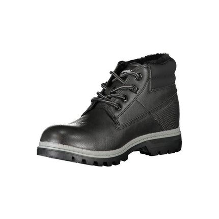 Carrera Black Polyurethane Women Ankle Boot
