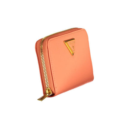 Guess Jeans Arancione Polyurethane Women Wallet