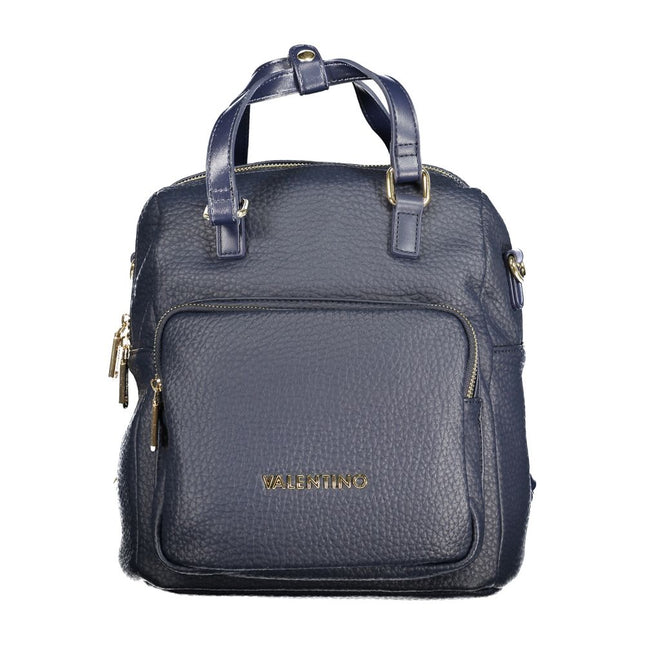 Mario Valentino Blue Polyurethane Women's Backpack