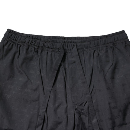 Dolce & Gabbana Black Cotton Men Pajama Set Sleepwear