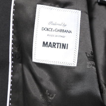 Dolce & Gabbana Black MARTINI Double Breasted Coat Blazer