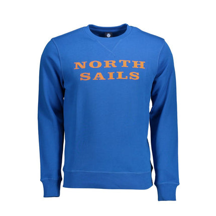 North Sails Blue Cotton Men's Sweatshirt