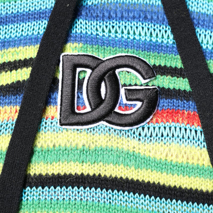 Dolce & Gabbana Multicolor Cotton Hooded Pullover Sweater
