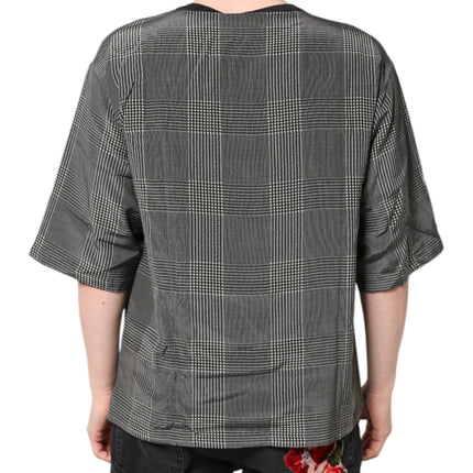 Dolce & Gabbana Black White Graphic Print Short Sleeve T-shirt
