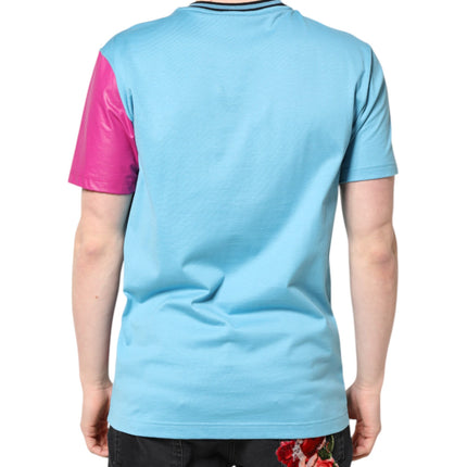Dolce & Gabbana Multicolor Printed Logo Short Sleeve T-shirt