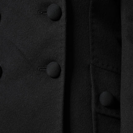 Dolce & Gabbana Black Wool Sartoria Italiano Blazer Jacket