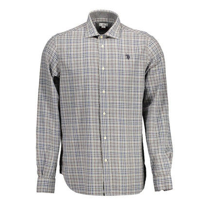 U.S. POLO ASSN. Gray Cotton Men's Shirt