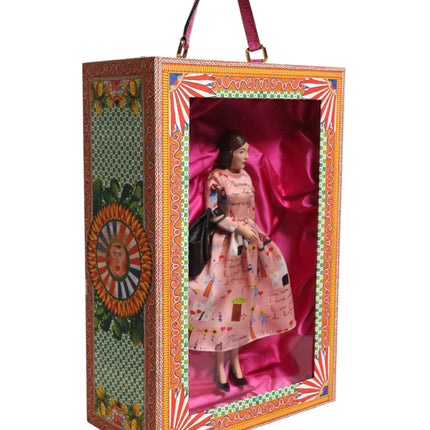 Dolce & Gabbana Pink Dress Ceramic Porcelain Fashion Leather Sicily Dolls
