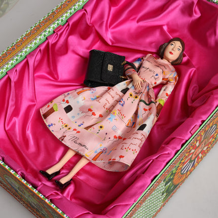 Dolce & Gabbana Pink Dress Ceramic Porcelain Fashion Leather Sicily Dolls