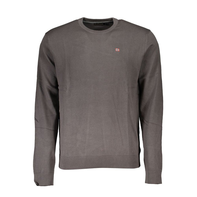 Napapijri Grigio Cotton Men Sweater