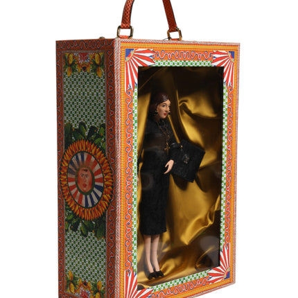 Dolce & Gabbana Black Dress Ceramic Porcelain Fashion Leather Sicily Dolls