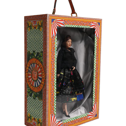 Dolce & Gabbana Black Dress Ceramic Porcelain Fashion Leather Sicily Dolls
