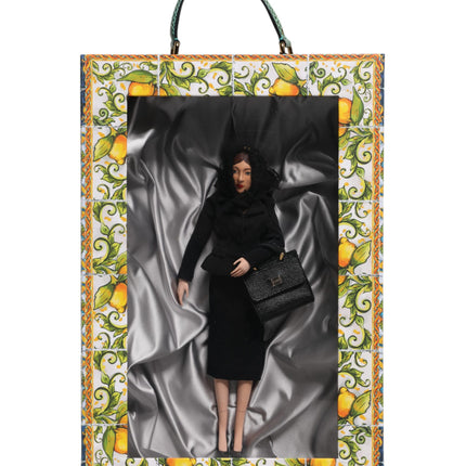 Dolce & Gabbana Black Dress Ceramic Porcelain Fashion Leather Sicily Dolls