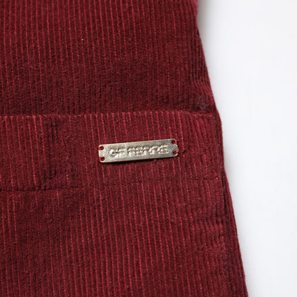 GF Ferre Maroon Corduroy Regular Fit Men Coat Blazer Jacket