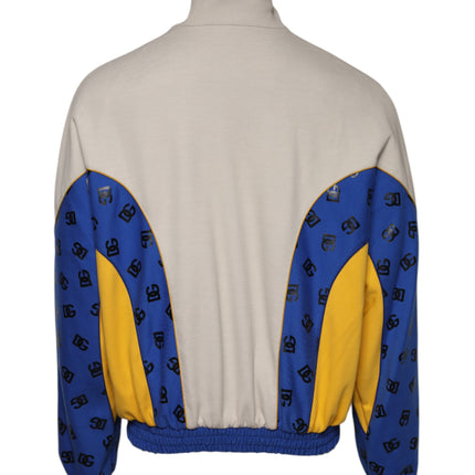 Dolce & Gabbana Multicolor Polyester Full Zip Bomber Jacket