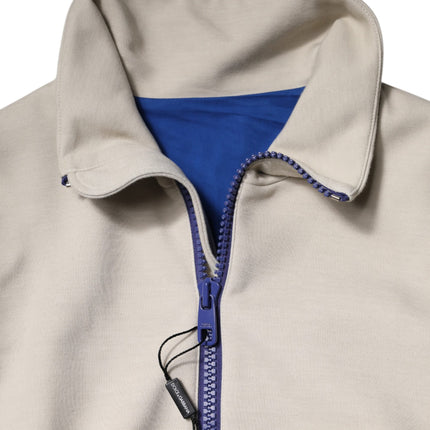 Dolce & Gabbana Multicolor Polyester Full Zip Bomber Jacket