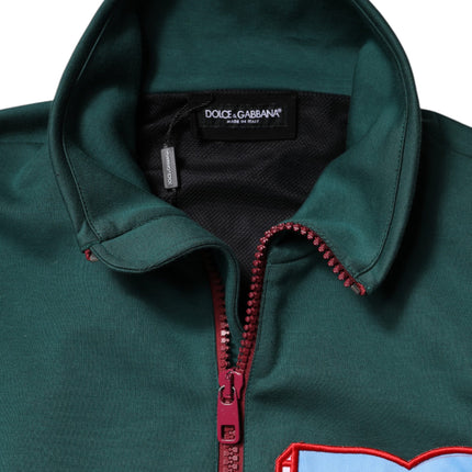 Dolce & Gabbana Multicolor Cotton Logo Full Zip Jacket