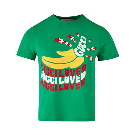 Gucci Green Cotton Logo T-Shirt