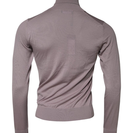 Dolce & Gabbana Brown Cashmere Knitted Men Pullover Sweater