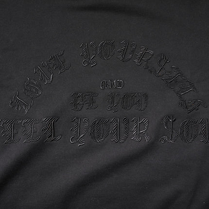 Dolce & Gabbana Black Embroidered Crew Neck Pullover Sweater