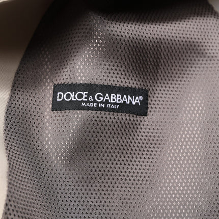 Dolce & Gabbana Beige Gray Dress Men Formal Waistcoat Vest