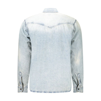 Hugo Boss Blue Cotton Shirt