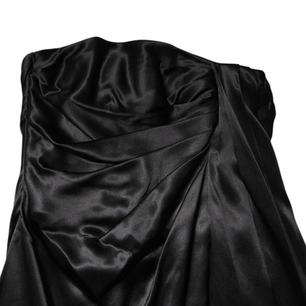 Dolce & Gabbana Black Strapless Sheath A-line Mini Dress