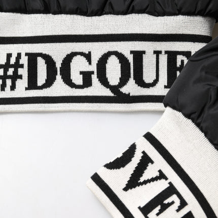 Dolce & Gabbana Black Nylon #DGFamily Full Zip Bomber Jacket