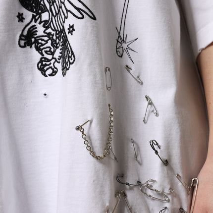 Dolce & Gabbana White Cotton DG BLESSED Printed T-shirt