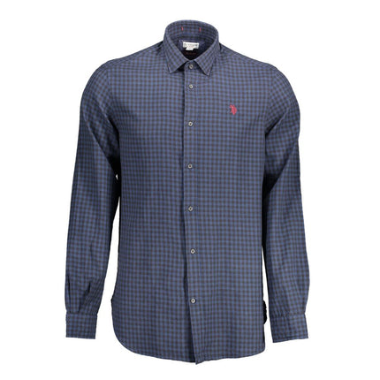 U.S. POLO ASSN. Blue Cotton Men's Shirt