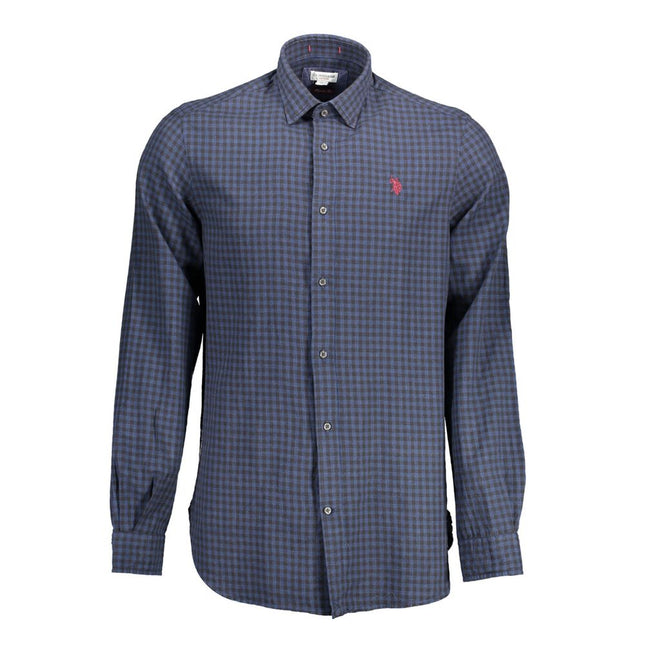 U.S. POLO ASSN. Blue Cotton Men's Shirt
