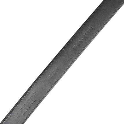 Dolce & Gabbana Black Calf Leather Classic Metal Buckle Belt