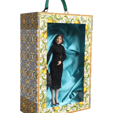 Dolce & Gabbana Black Dress MARIA Porcelain Fashion Show Leather Sicily Dolls