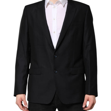Dolce & Gabbana Dark Blue MARTINI Wool Blazer Coat Jacket