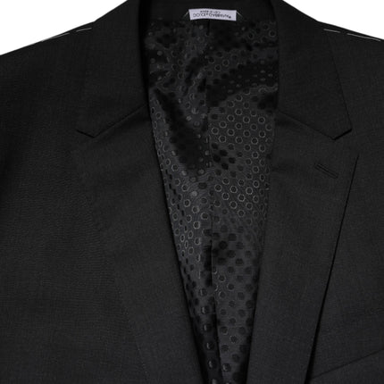 Dolce & Gabbana Dark Gray MARTINI Single Breasted Jacket
