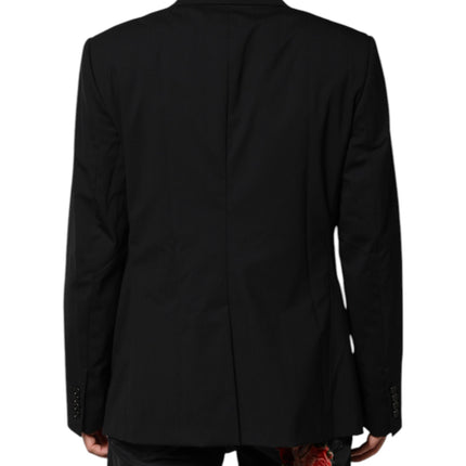 Dolce & Gabbana Black MARTINI Double Breasted Suit Jacket